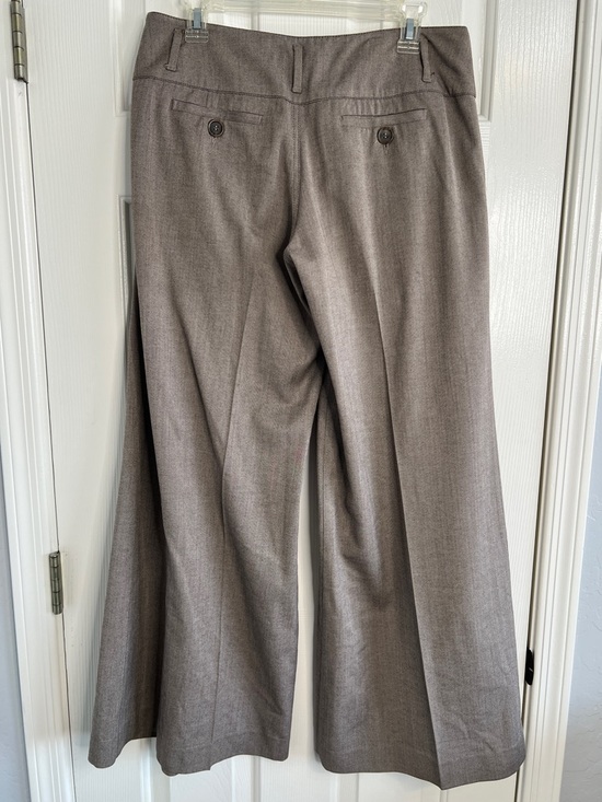 Cartonnier Anthropologie super wide leg pleated brown trouser pants 6